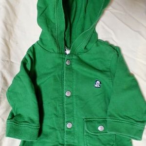 Old Navy new green newborn hoodie size 0/3m